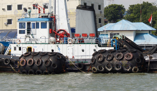 Defensas neumáticas de goma