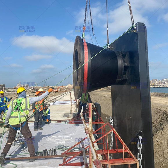 Aboukir Port Cone Fender Sitio del proyecto de instalación